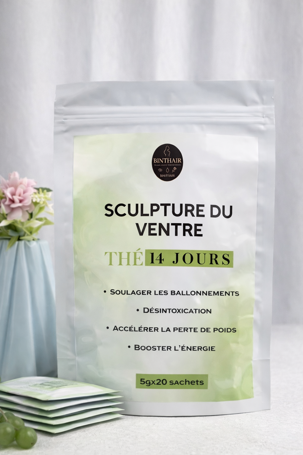 Thé  Ventre Plat 100% Haute Qualité Brûle-Graisses Perte de Poids Minceur Effet Amincissant