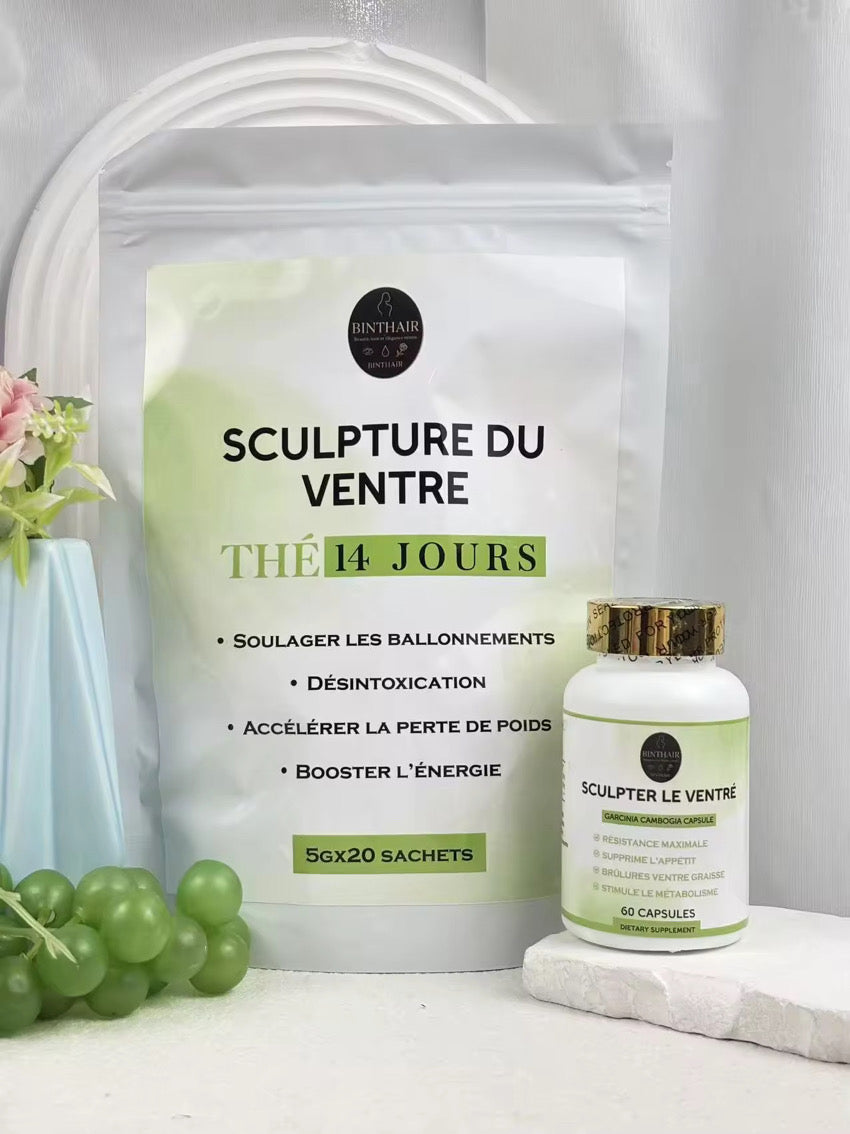 KIT ventre minceur ventre plat  Thé + Gélules Minceur