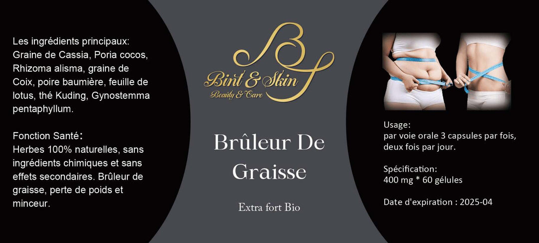 Bruleur de graisse Extra fort bio Bint & Skin - 60 gélules