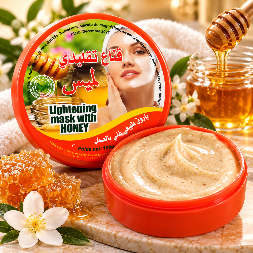 🍯 BINTHAIR – Masque Visage Éclaircissant au Miel | 100 g
