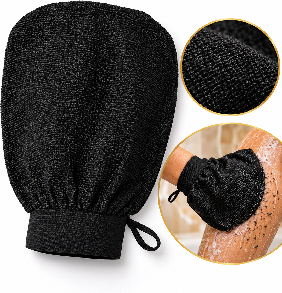🖤 BINTHAIR – Gant de Gommage Marocain Kessa